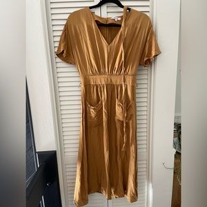 Madewell Linen Dress, Size 0